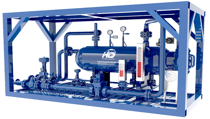 Structure & working principle of three-phase separator